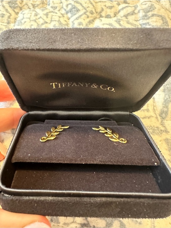 Tiffany & Co. Jewelry - Tiffany & Co. Gold Laurel Ear Climbers